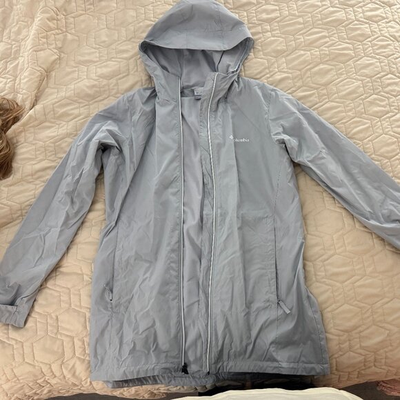 columbia switchback lined long rainjacket- size medium - Picture 1 of 3